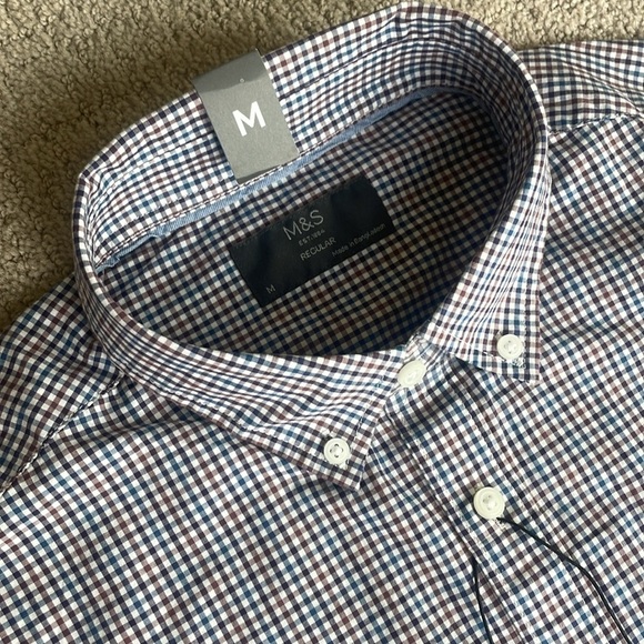 Marks & Spencer Short Sleeve Dress Shirt - Picture 2 of 8